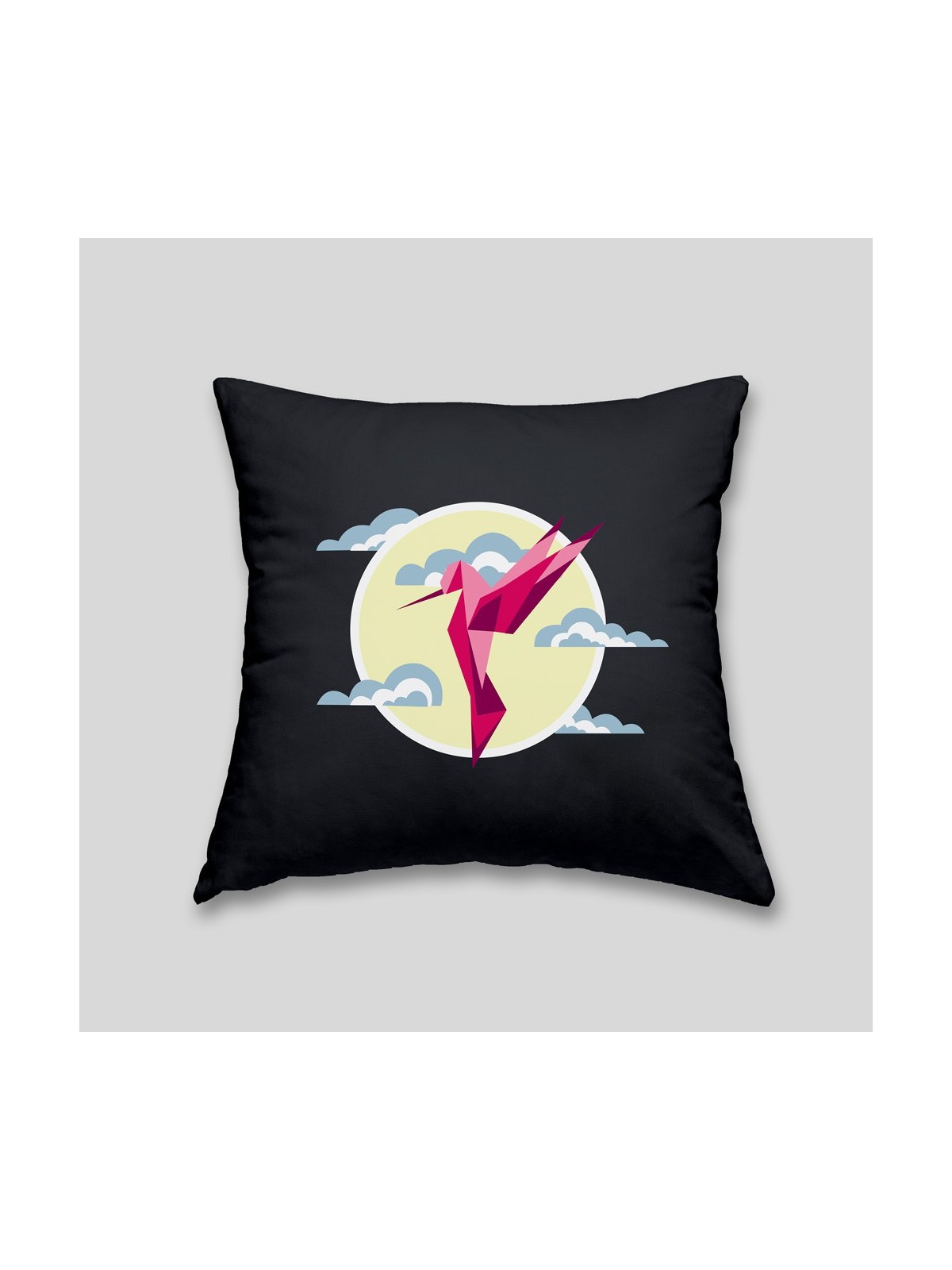 Hummingbird cushion