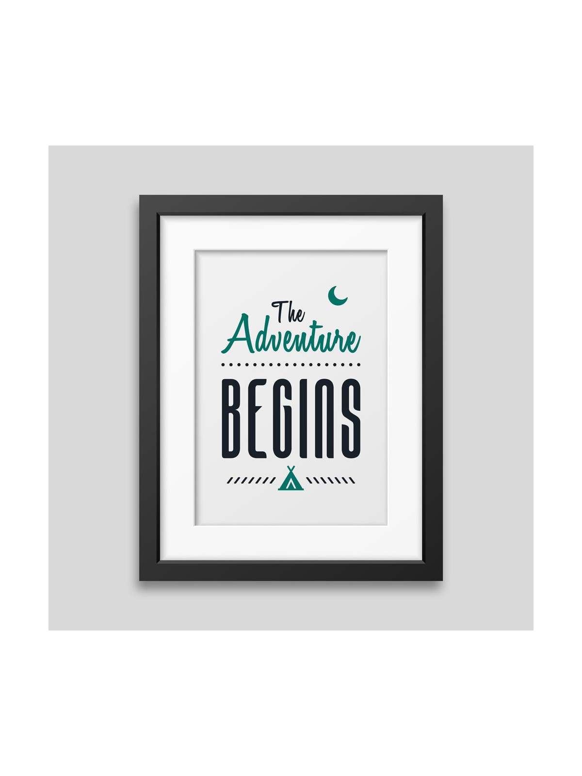 The adventure begins Framed poster